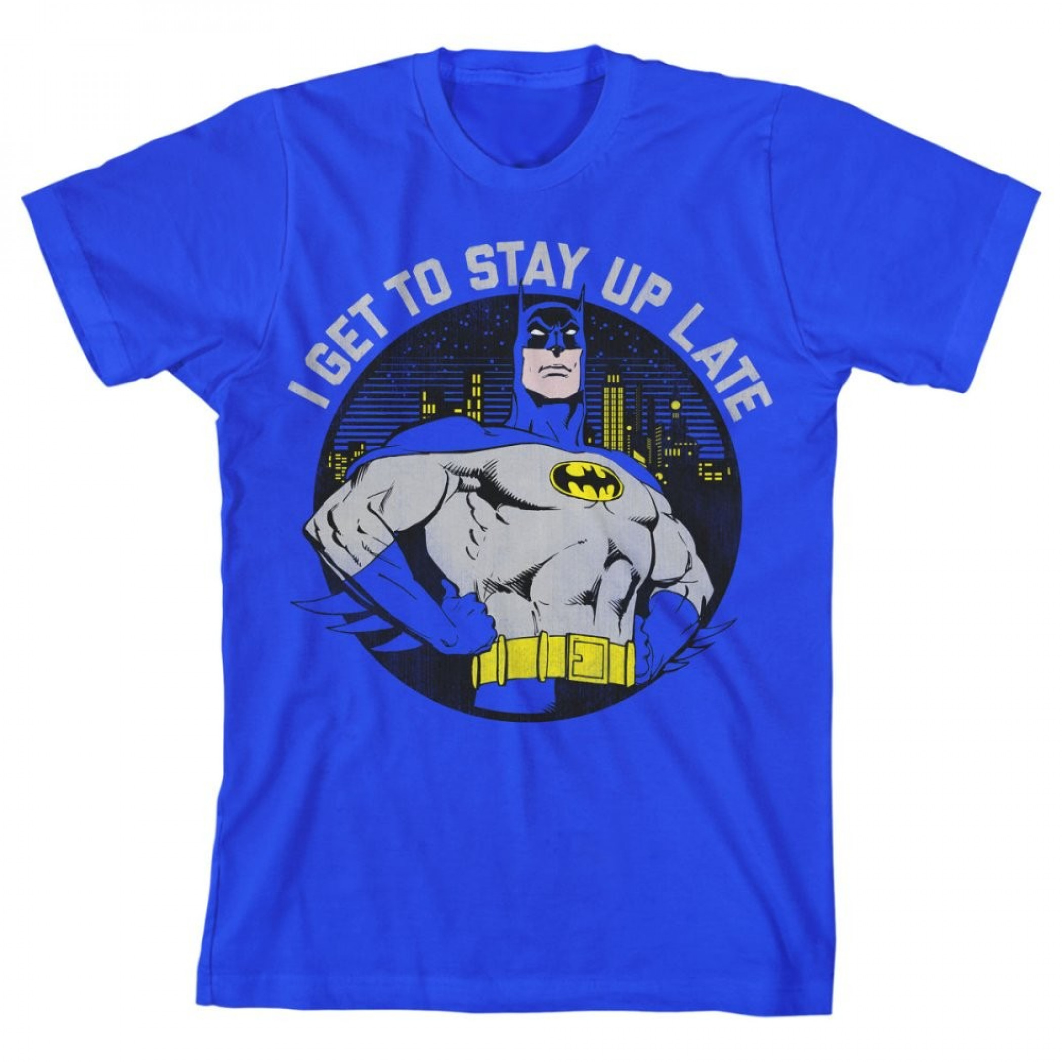 Batman DC Comics Classic I Stay Up Late Boy's T-Shirt